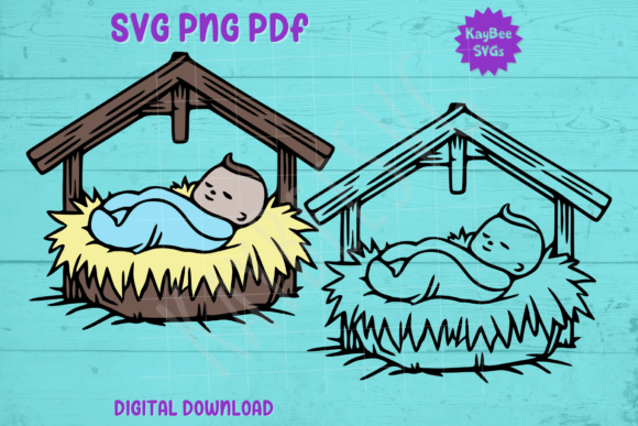 Baby Jesus SVG Graphics for Crafts & Publishing