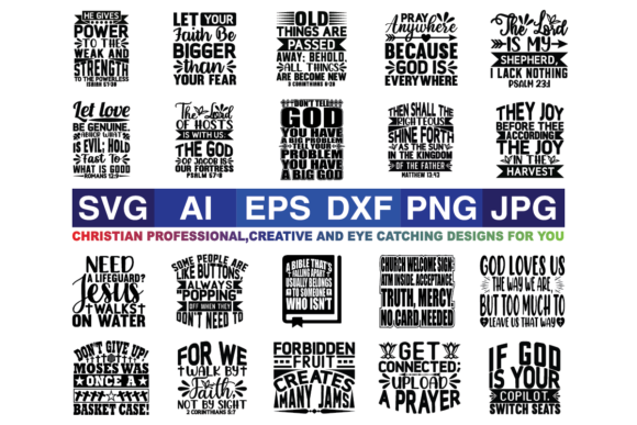 Christian, Quotes SVG Designs Bundle Review