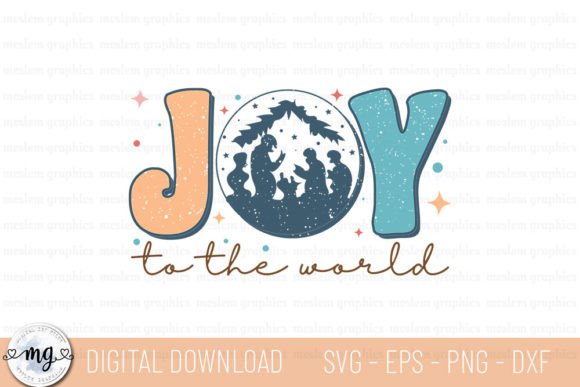 Joy to the World Jesus Christmas SVG: Graphics & Crafts