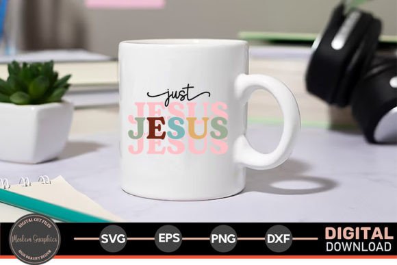 Just Jesus Retro SVG: Graphics & Crafts Asset Review