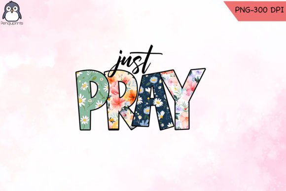 Just Pray Western Christian Sublimation Graphics